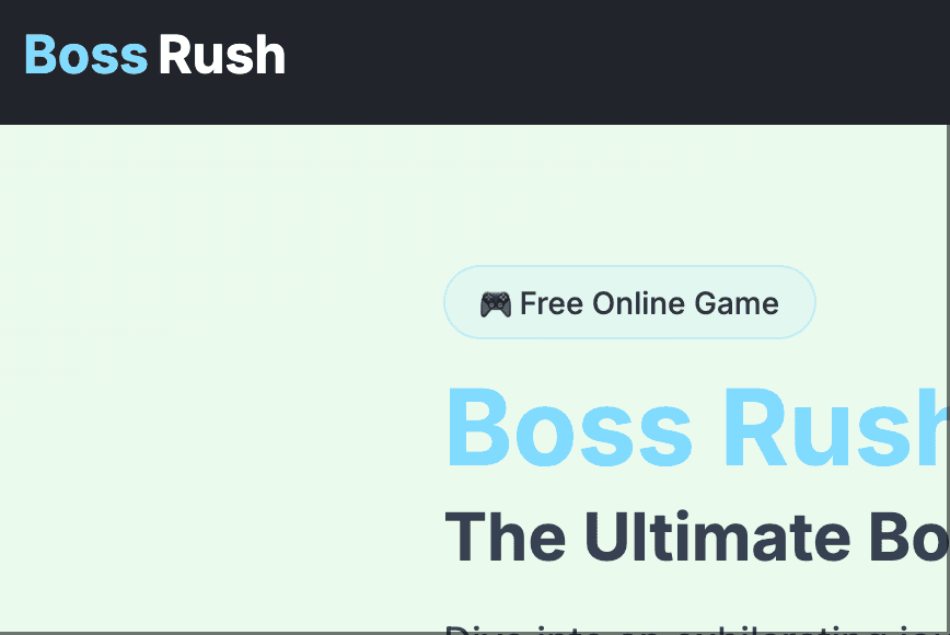 Boss Rush - Featured Game